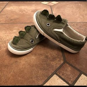 GAP dinosaur loafers.